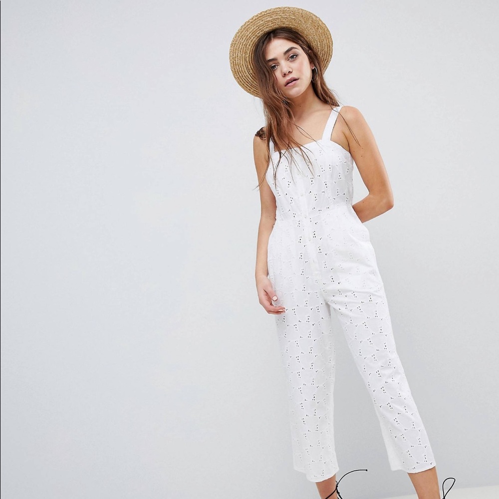 ASOS white jumpsuit
